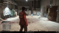 The basement which is also a safe zone once cleared.