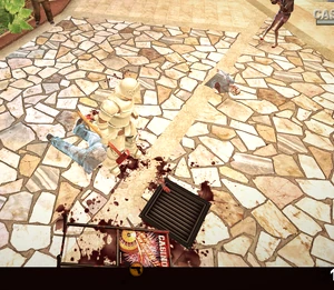 A sledge hammer as a sharp weapon