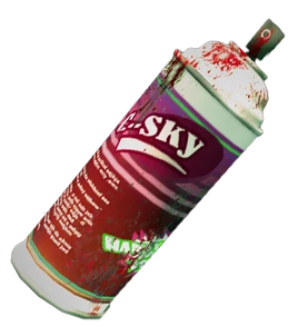 Dead rising Red Spray Paint