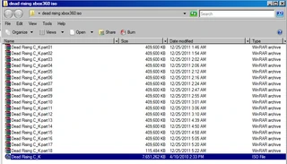 .iso file  split into 18 rar files, extracted and made into one 