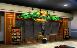 Restaurant Man barricade