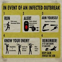 Dead rising poster in event of an infected outbreak