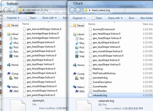 Unpacked cast_sullivan_t1 and head_naked