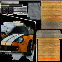 Skin of the sports car plaque (plaque_key_cm) from PC game files