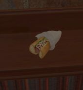 A half-eaten variant in Shanky's Pool Hall.