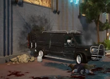 Armored Van outside of the Atlantica Casino.