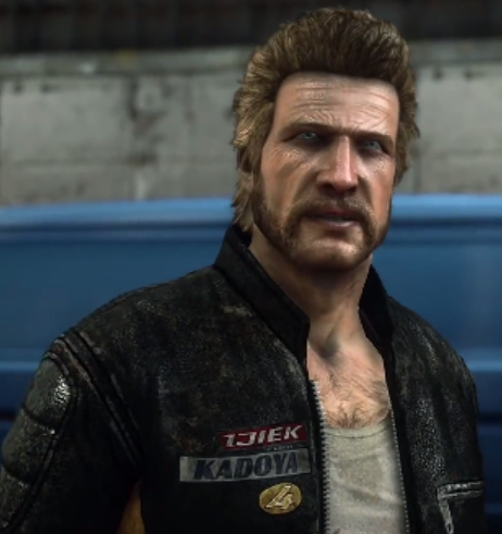 Chuck Greene (personagem principal do jogo Dead Rising 2) usando apenas