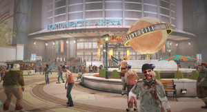 Dead rising Fortune City Arena near globe