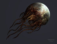 Dead space 3 - moon boss concept art