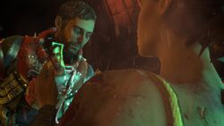 Isaac says goodbye to Ellie before facing the .