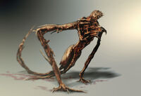 More concept art of the Leaper's early design.