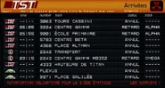 Tableau des arrivées
