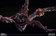 A closer look at the faces on the Drag Tentacle in Dead Space (2023).