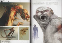 The first concepts for the look of the enemies that would later be called Necromorphs.