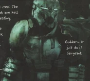 One of the Marines aboard the Intrepid.