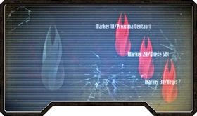 The  and the three  shown during a  briefing.