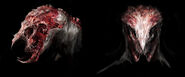 Concept art of a Stalker's skull.