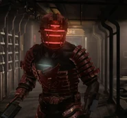 Up close front look at the Scorpion Suit.