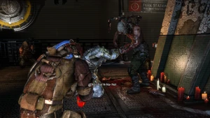 The Cult Leader performing the ritual on a Circle member.