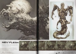 Concepts for the dog Lurker from  (bottom right).