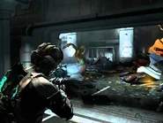 Разрушенный буром вход