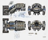 Concept art of the USM Eudora.