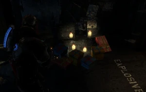 Carver sees a memorial to his dead wife and son.