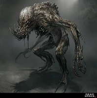 Concept art of the Stalker in Dead Space 3: Awakened.