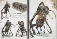 Concept art of "Rosetta", the Tau Volantis natives and the Necromorph variant of the aliens.