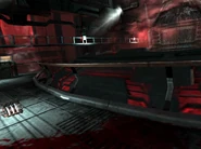 Karrie's blood trail and helmet.