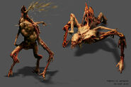 Paintover of the Swinger's model during Dead Space's pre-production.
