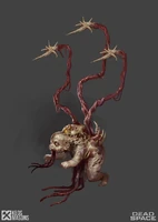 Concept art of the Lurker in Dead Space (2023).