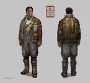 Concept art of Dr. Earl Serrano.