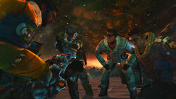 Danik and his men capture Isaac, Carver and Norton.