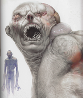 The very, very early concept art of Necromorphs.