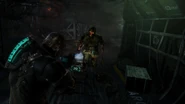 Tim fights Fodders inside the crashed ship.
