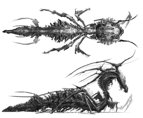 Dead Space 3 Nexus Beast top and side concept