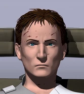Stross' computer-generated appearance in Dead Space: Aftermath.