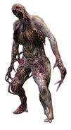 Full body overview of the Dead Space 2 Puker.