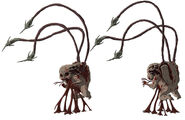 Concept art of the Lurker for Dead Space: Downfall.