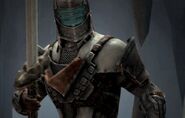 Набор брони стилизованной под Dead Space 2 для Dragon Age II после покупки обеих игр.