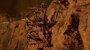 An out-of-bounds view of the Hive Mind in the remake.