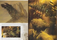 A look into the development of the USG Ishimura in The Art of Dead Space.