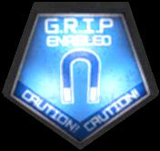 The G.R.I.P. icon found on many heavy objects that can be manipulated by Kinesis.