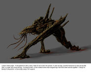 Concept art describing how this enemy type would work in the game.