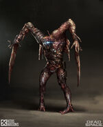 Concept art of a Twitcher wearing a different version of the suit in the remake.