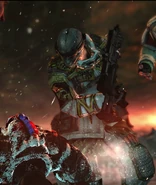 Ein Soldat bringt Carver zum Schweigen.