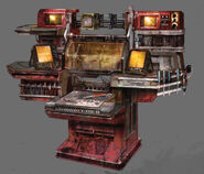 Concept art of the Bench from Dead Space 3.