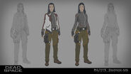 Concept art of Kendra Daniels for the remake.
