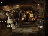 Concept art of the Kellion's interior for the original game.